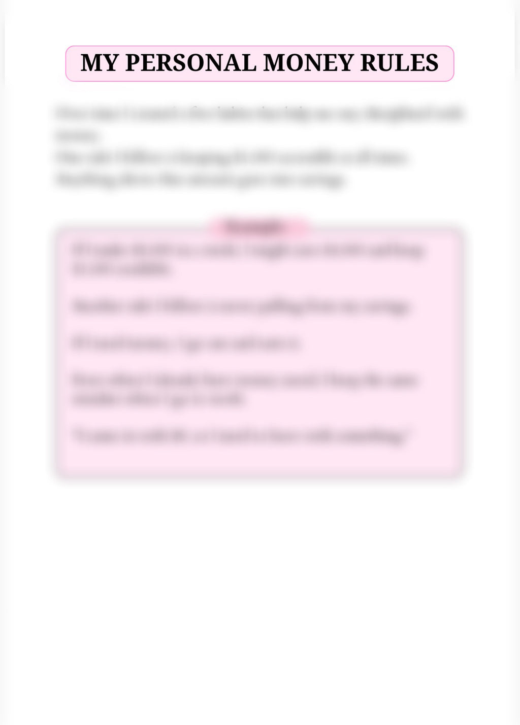 The Bag Planner –  Physical Planner