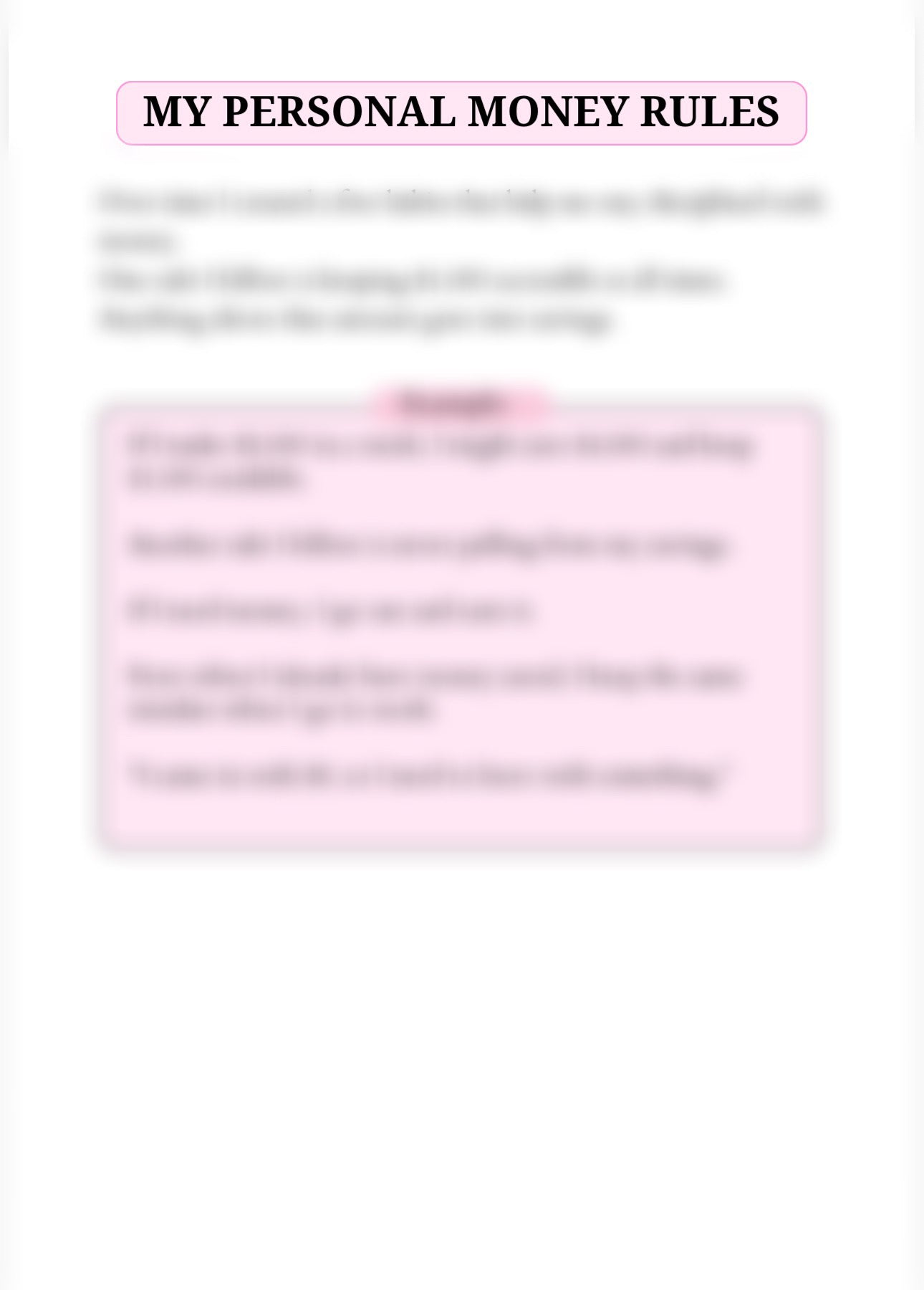 The Bag Planner –  Physical Planner